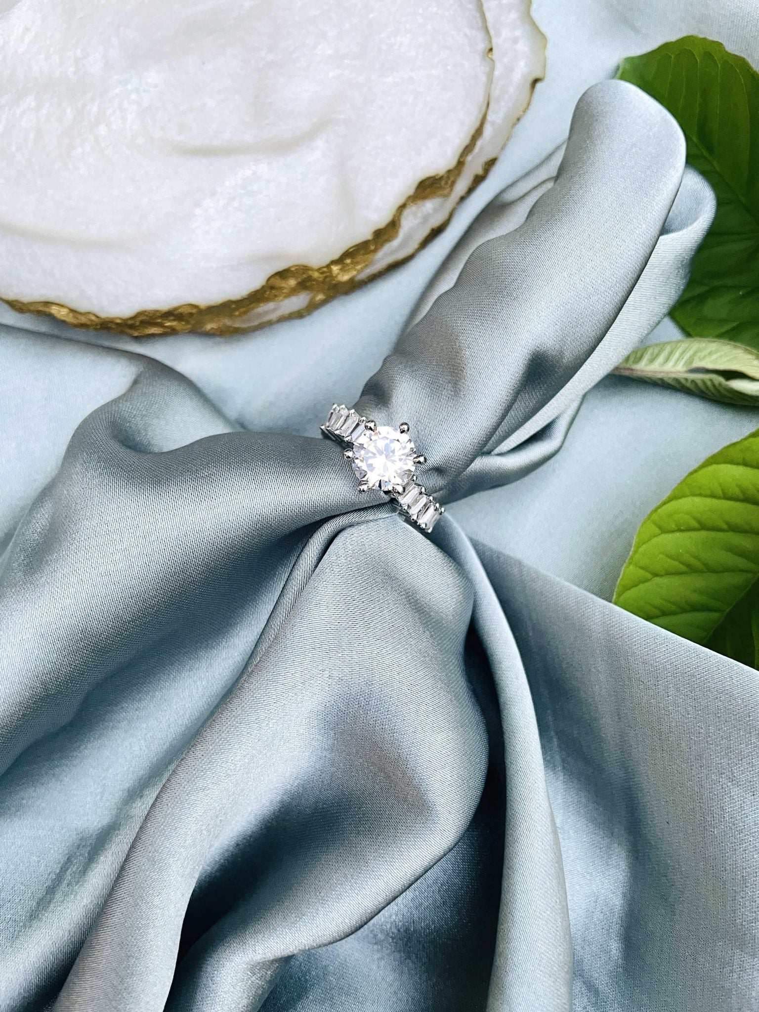 Platinum Halo Promise Ring