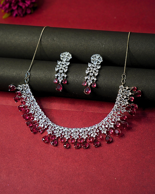 Party Ready American Diamond Necklace