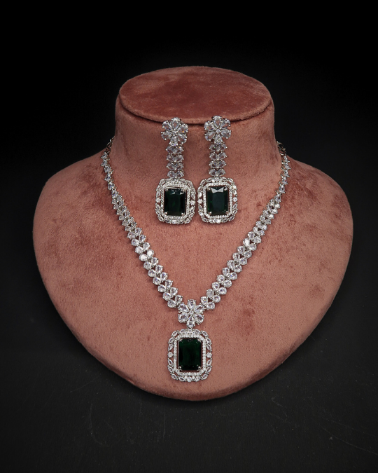 Indian Style American Diamond Party Necklace