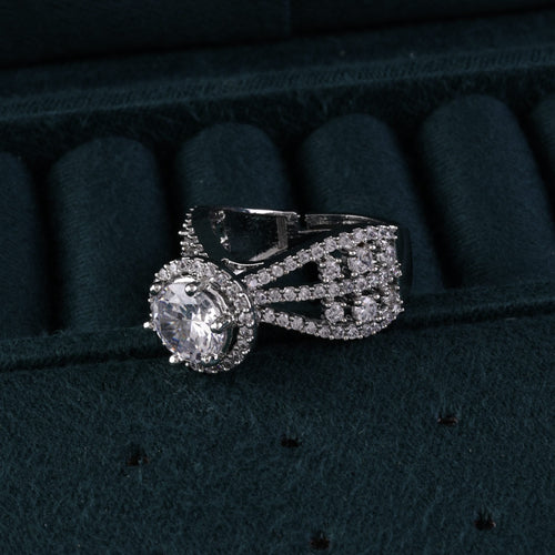 American Halo of Hope Emerald Ring