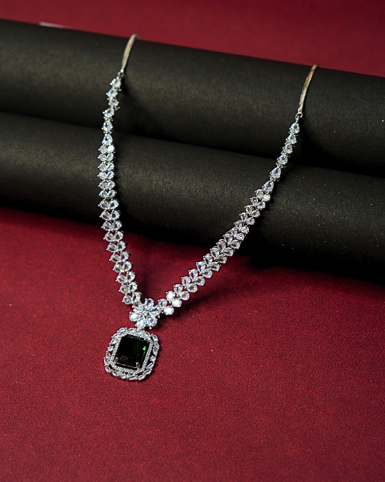 Indian Style American Diamond Party Necklace