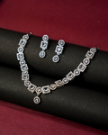 Premium Women’s Necklace Set – American Diamond