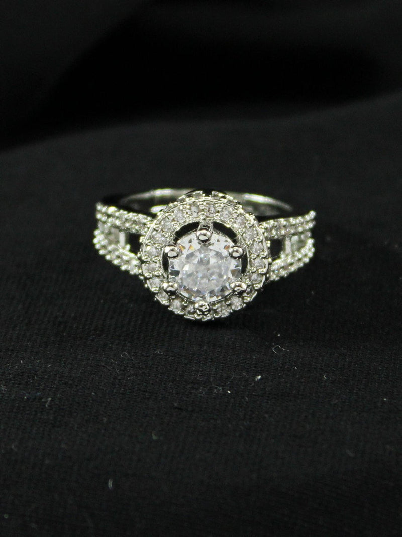 Silver Lining Emerald Ring
