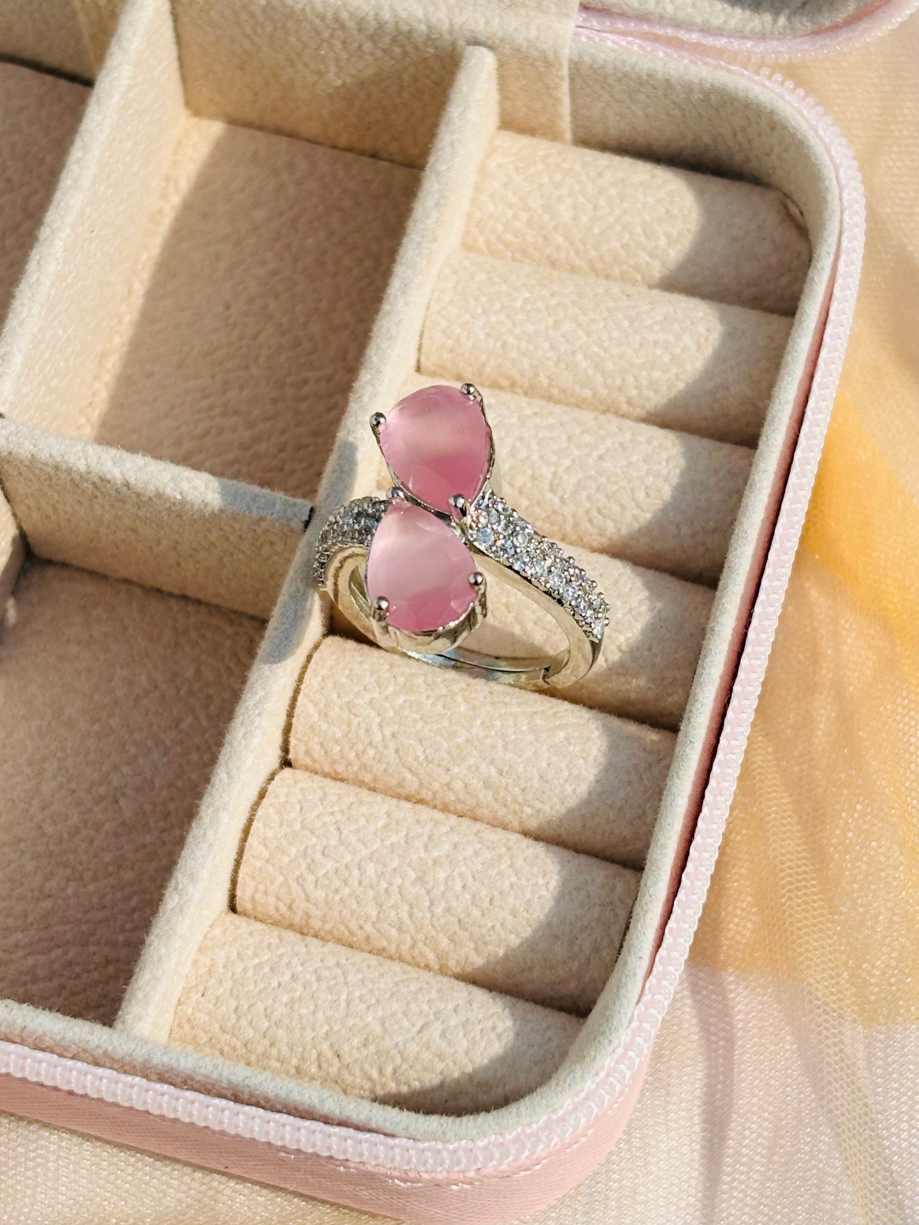 Elegance Square Halo Ring