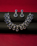 Sparkling American Diamond Necklace for Brides