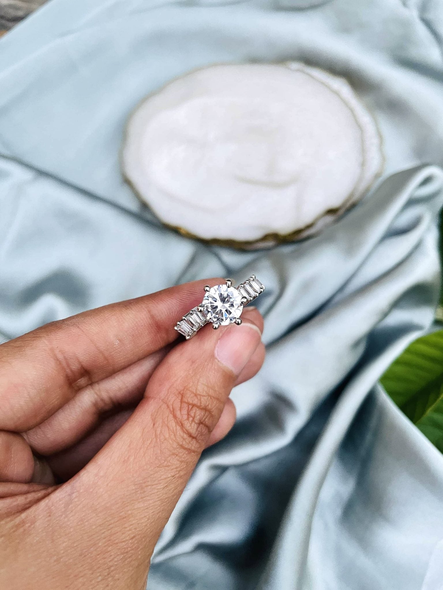 Platinum Halo Promise Ring