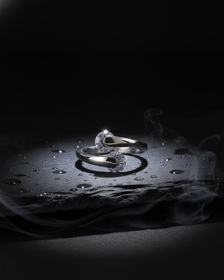 Crystal Halo Heritage Ring