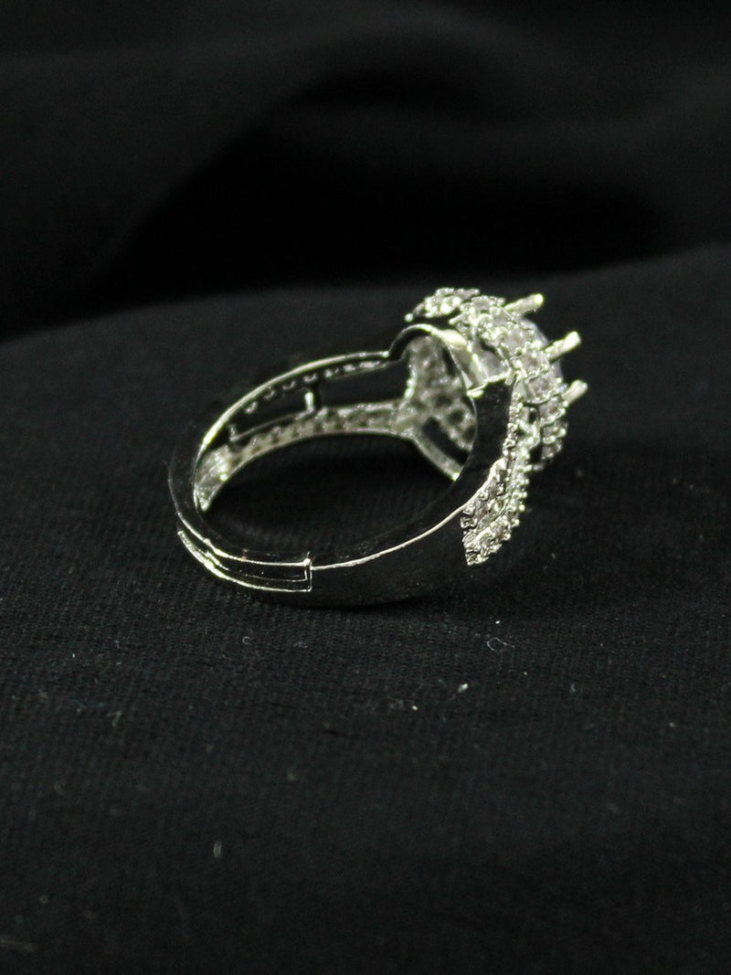 Silver Lining Emerald Ring