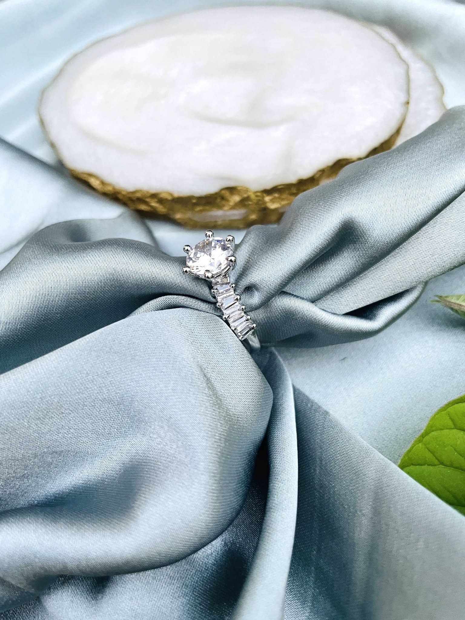 Platinum Halo Promise Ring