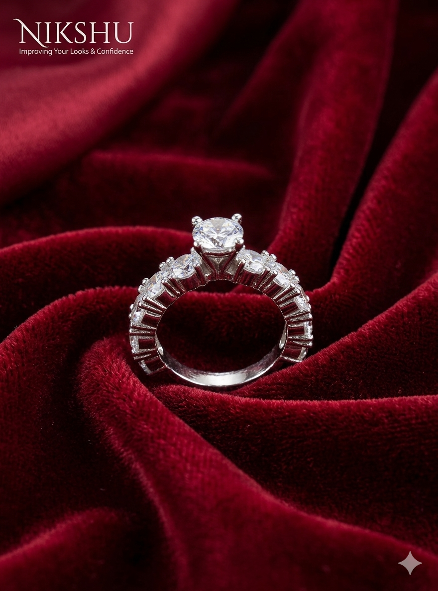Silver Crown Promise Ring