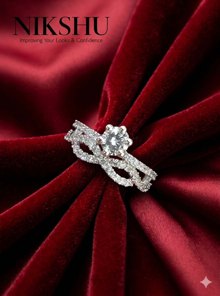 Crystal Edge Diamond Ring