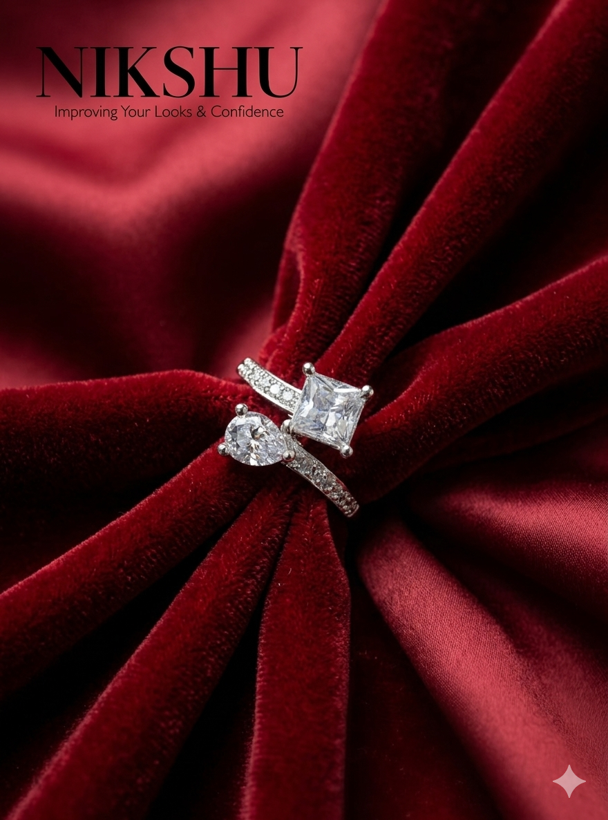 Royal Emerald Cut Halo Ring - Premium Wedding Jewelry Ring