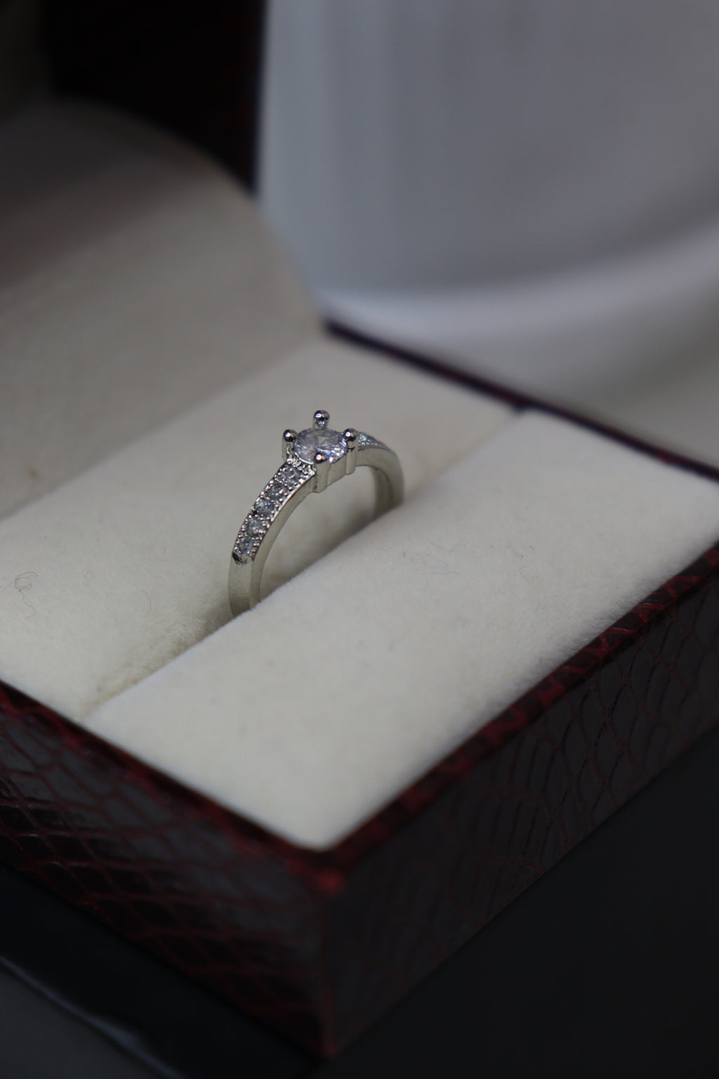 Diamond Whisper Halo Ring