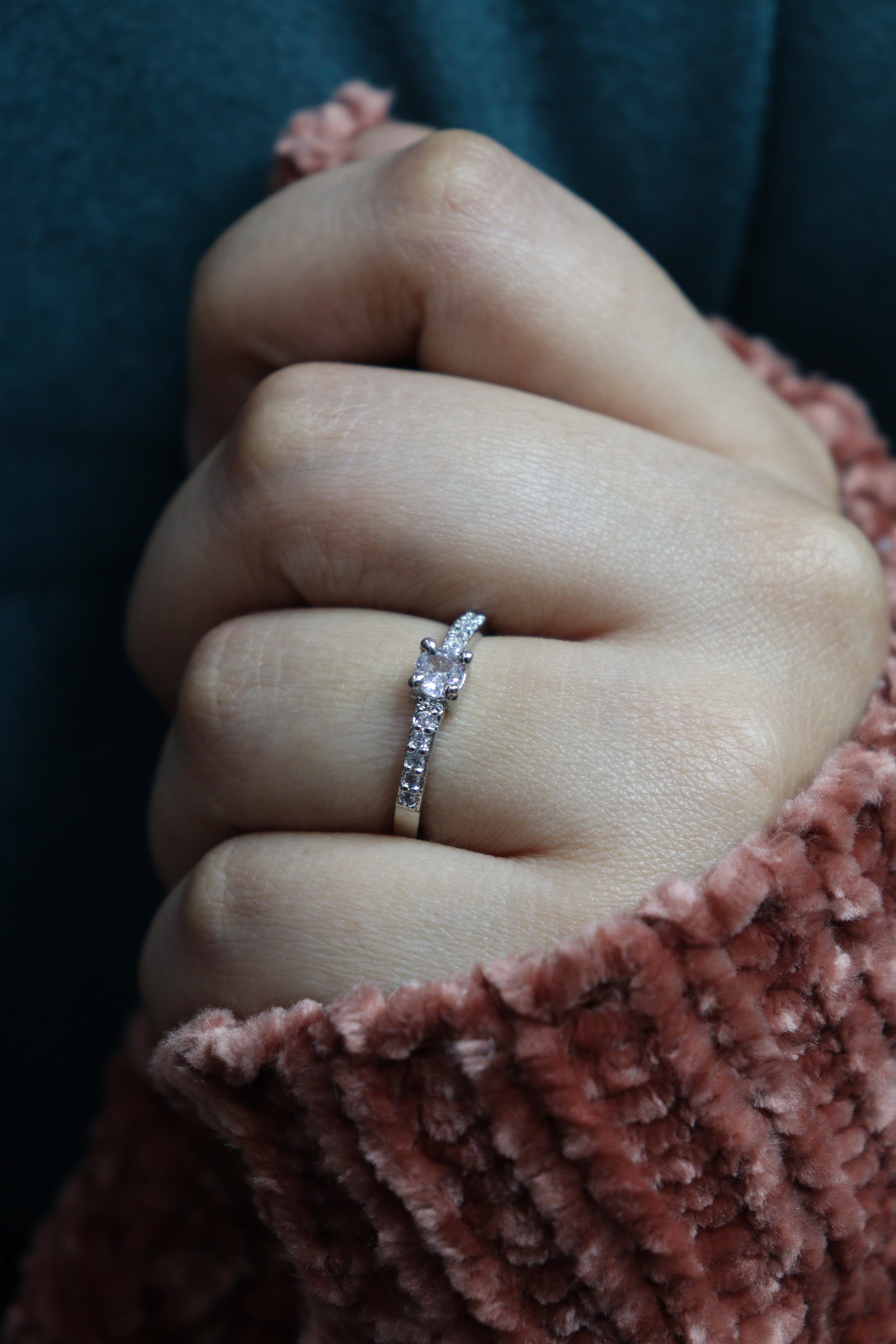 Diamond Whisper Halo Ring