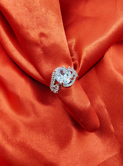 Aurora Square Diamond Ring