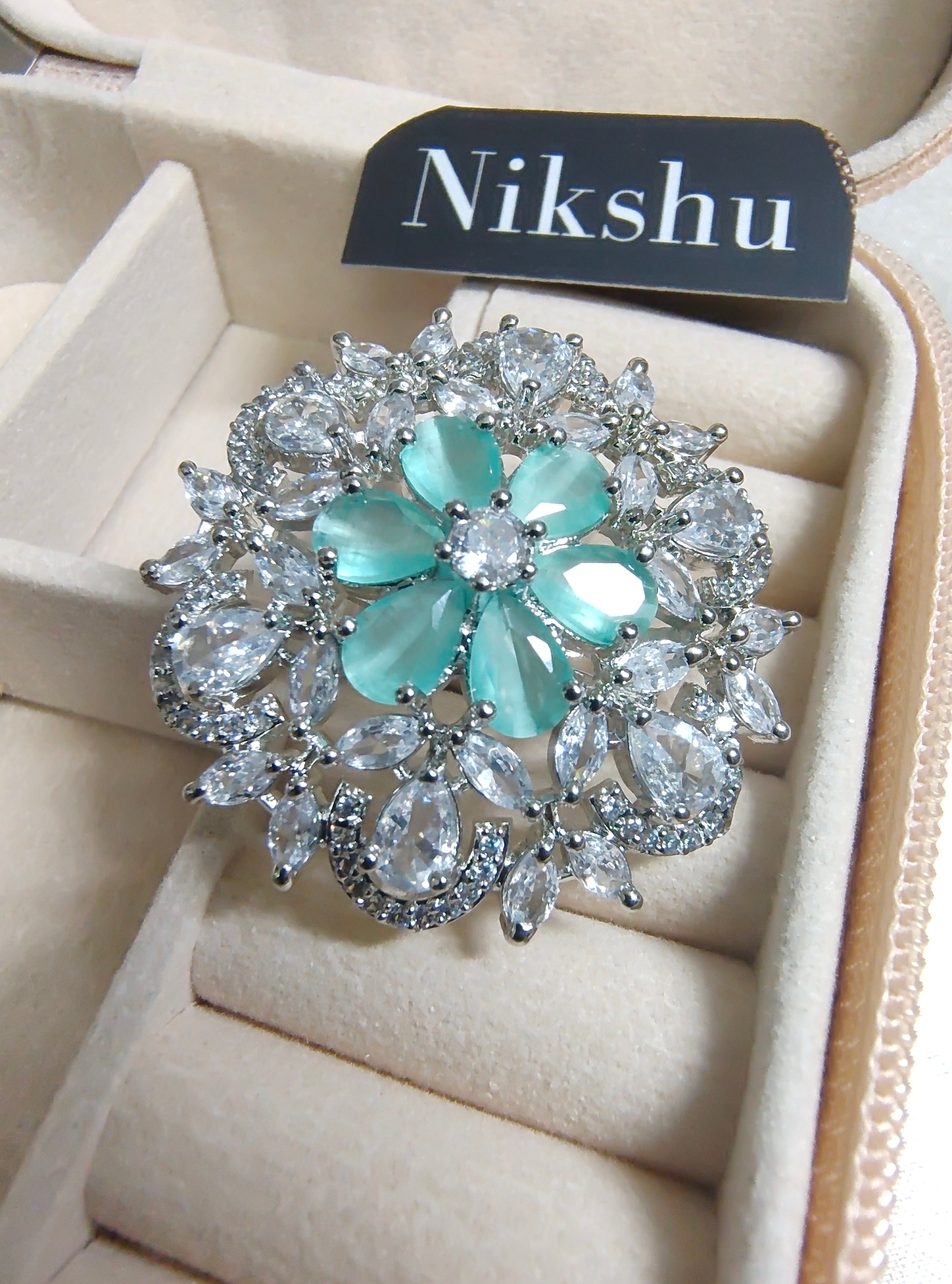 Twilight Crown Diamond  cocktail Ring