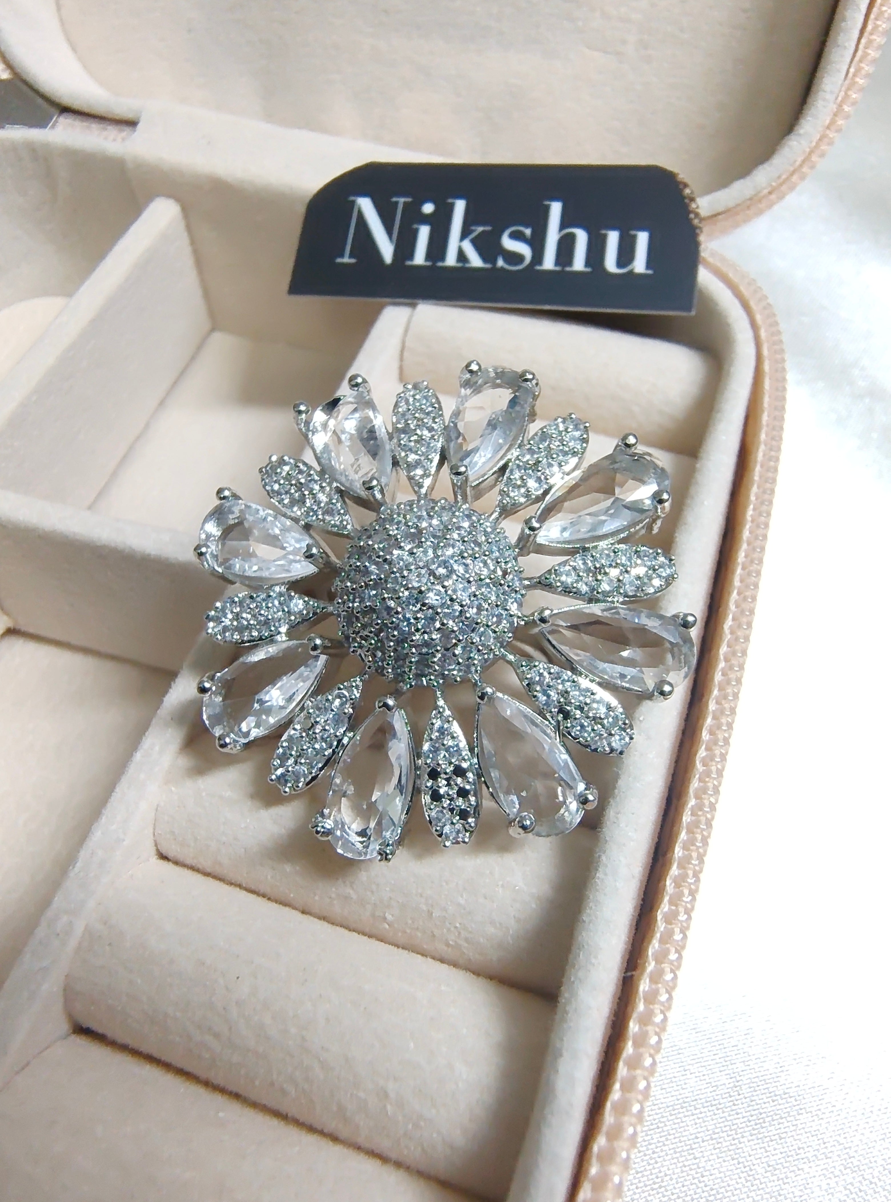 Platinum Sparkle Engagement Ring