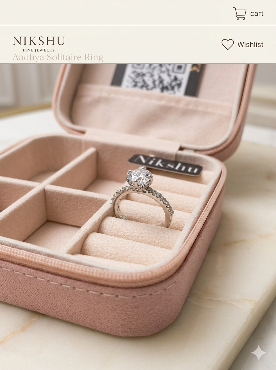 Timeless Round Brilliant Cut Solitaire Ring - Nikshu Fine Jewelry