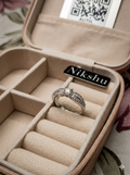 Elegant Multi-Stone Diamond Ring in Rose Gold Finish