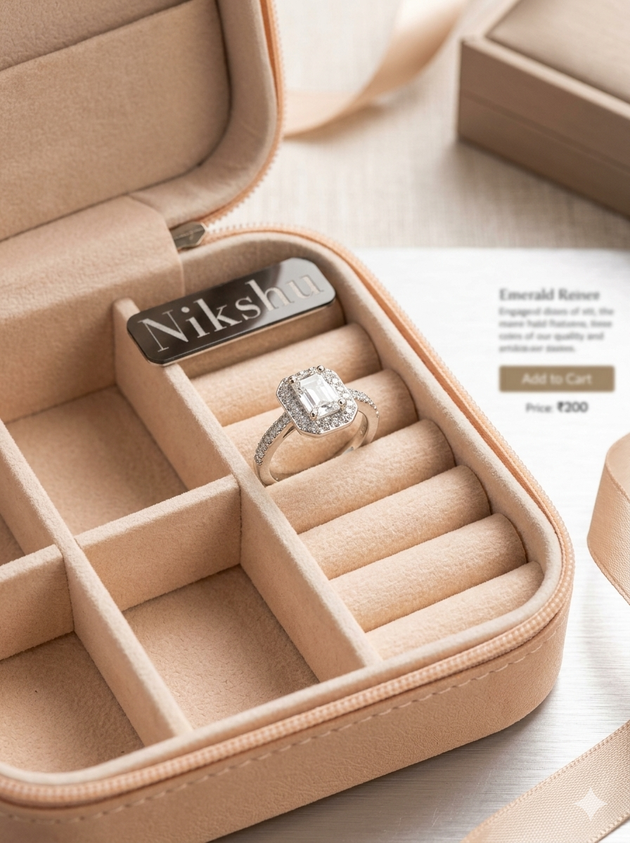 Elegant Emerald Cut Engagement Ring