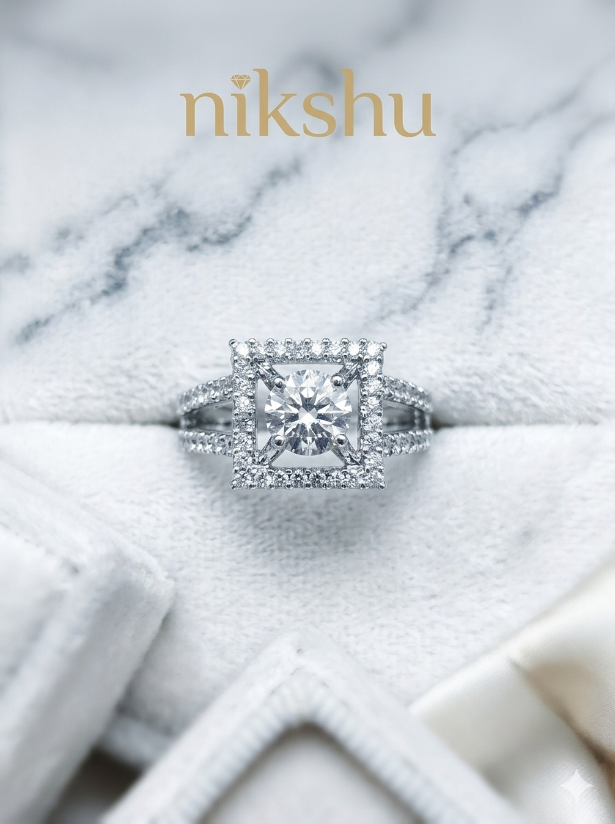 Luxe Prism Halo Ring