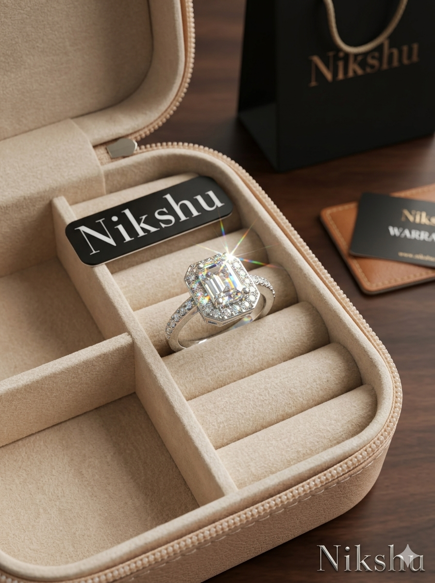 Elegant Emerald Cut Engagement Ring