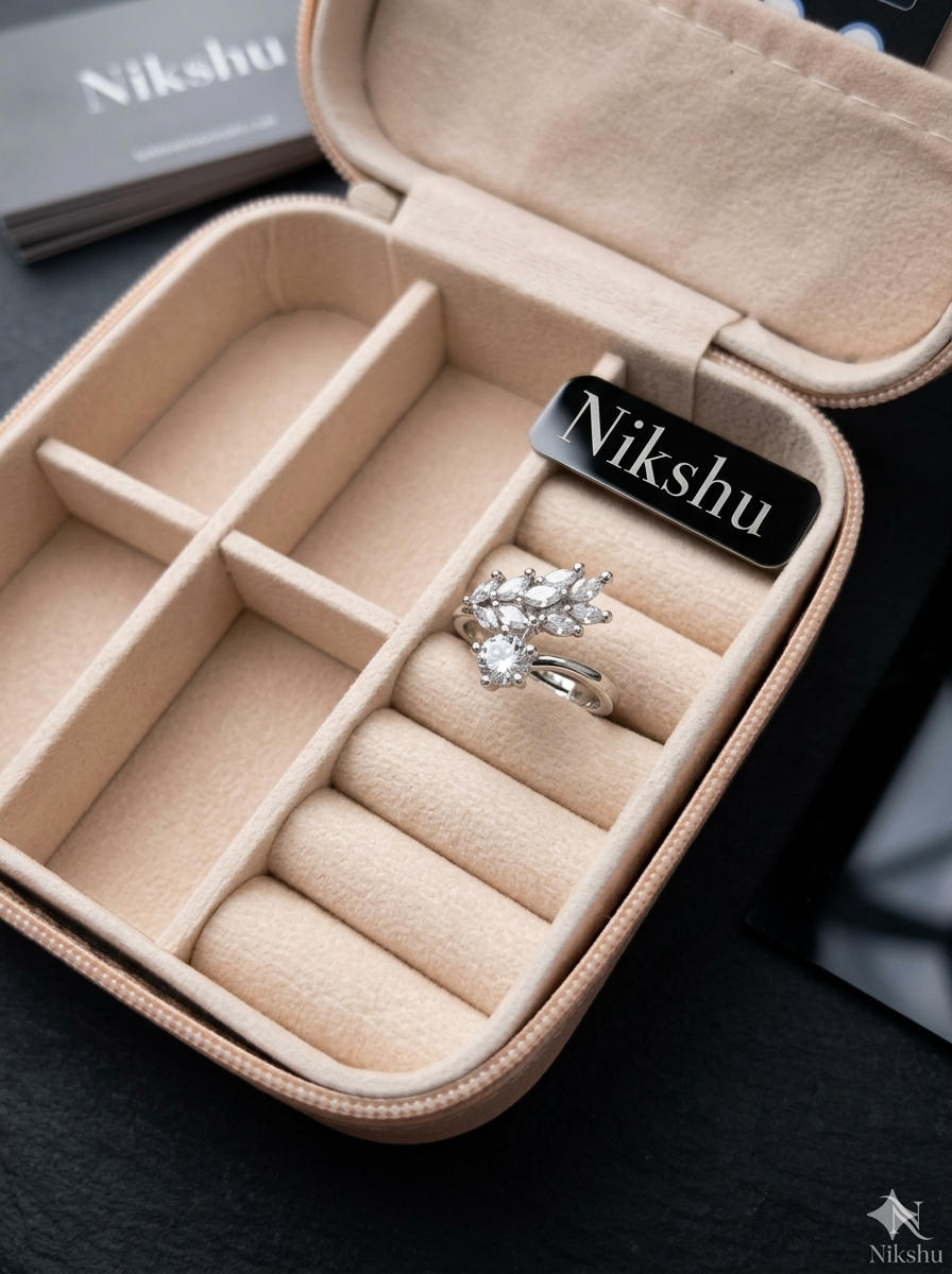 Diamond Crown Reflection Ring