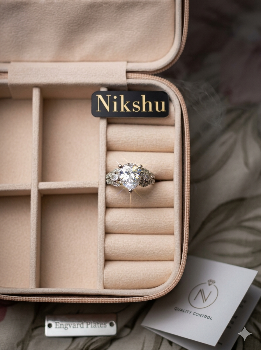 Solitaire Ring - Elegant Round Cut Diamond for Women