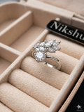 Diamond Crown Reflection Ring