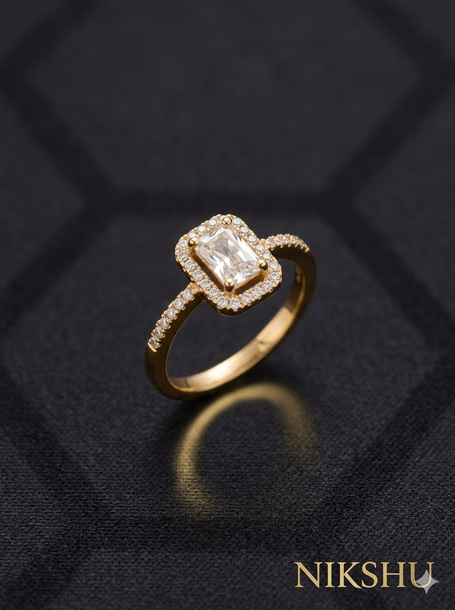 Luxe Prism Halo Ring