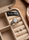 Solitaire Ring - Elegant Round Cut Diamond for Women