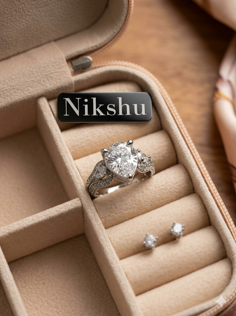 Solitaire Ring - Elegant Round Cut Diamond for Women