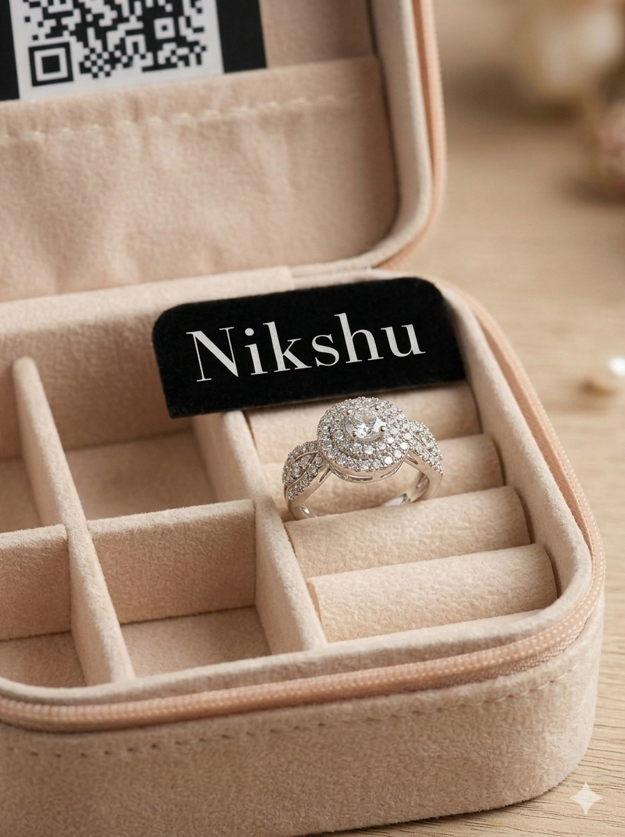 Aurora Square Diamond Ring